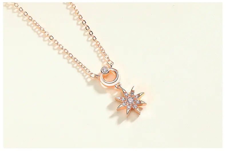 Korean Sun Pendant Necklace
