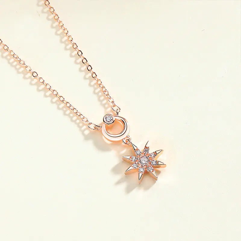 Korean Sun Pendant Necklace