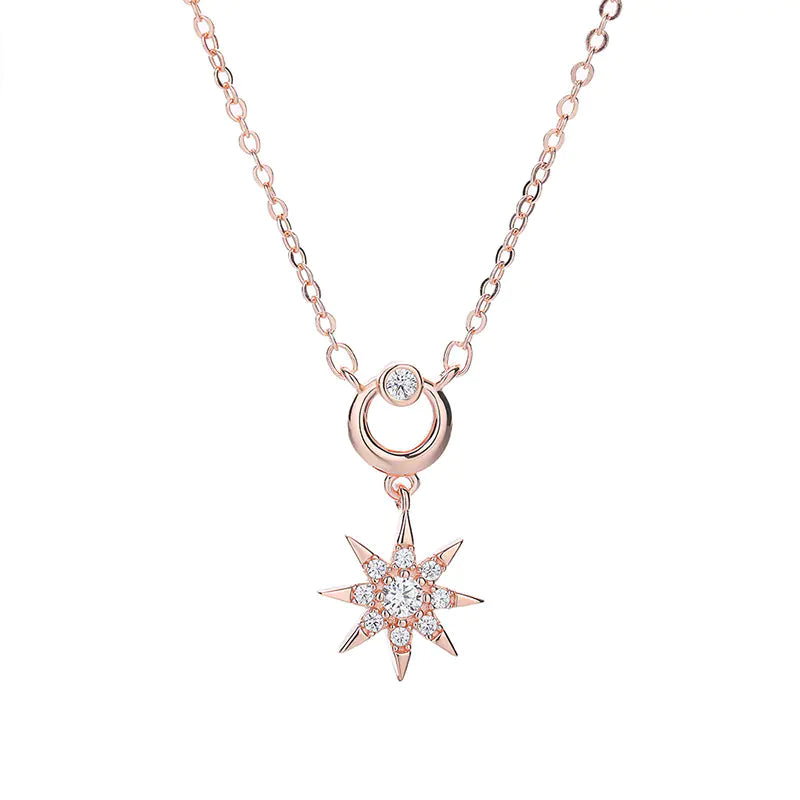 Korean Sun Pendant Necklace