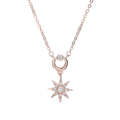 Korean Sun Pendant Necklace